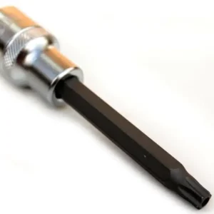 Aktuell T45 Nuss, 1/2 Zoll Innensechskant, Stirnloch, S2 Stahl