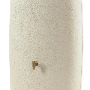 Preisknaller TERRA Wandtank / Regentonne 275 l, sandbeige, inkl. Auslaufhahn in Messingoptik