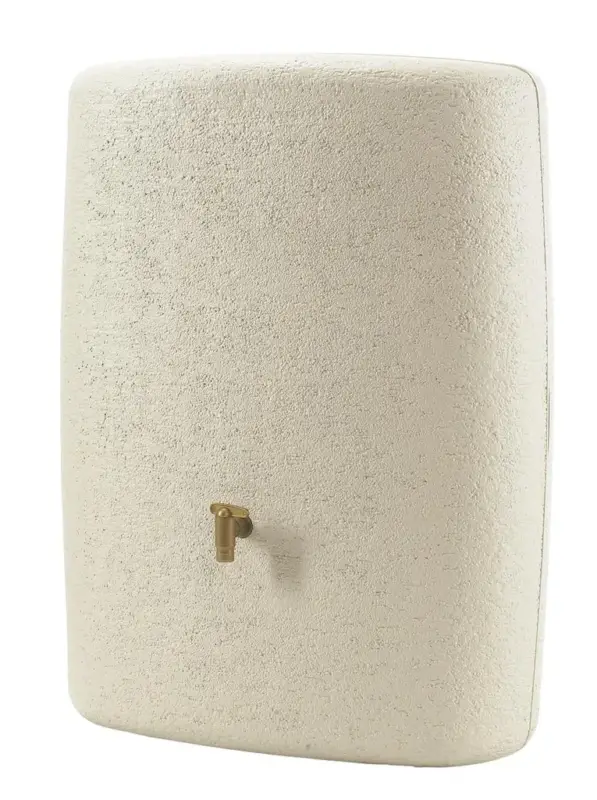 Preisknaller TERRA Wandtank / Regentonne 275 l, sandbeige, inkl. Auslaufhahn in Messingoptik