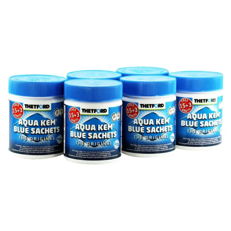 THETFORD Aqua Kem Blue Sachets 6 Dosen á 18 Beutel A Knallerangebot
