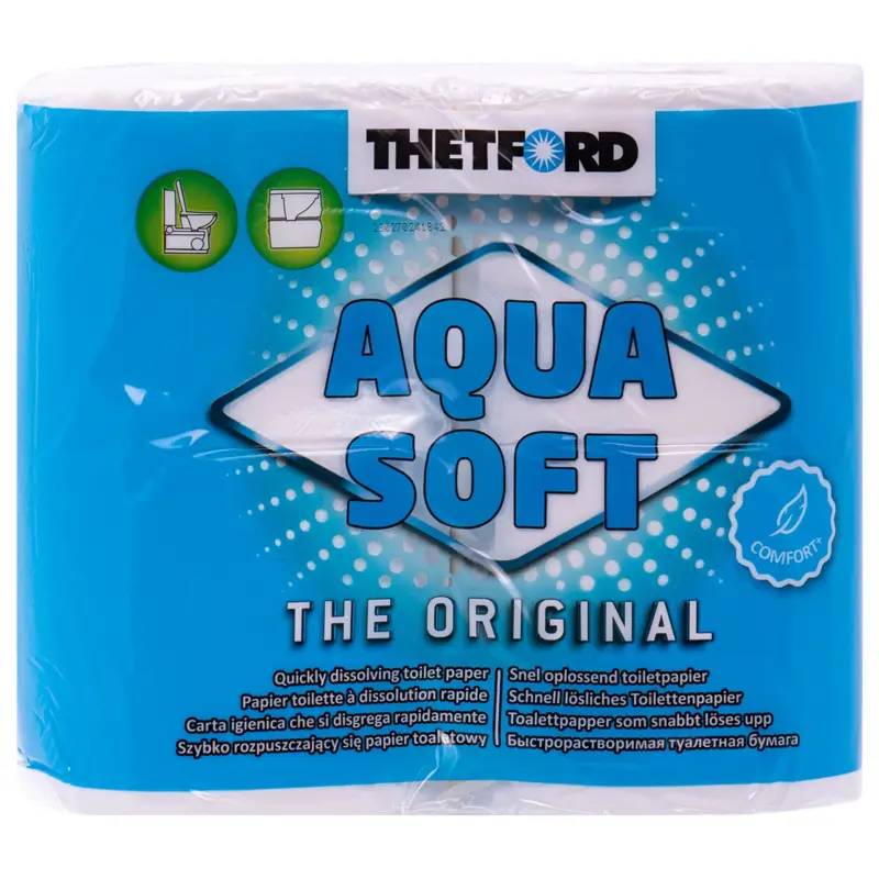 THETFORD Aqua Soft Toilettenpapier 1 Packung = 4 Rollen Knallerangebot