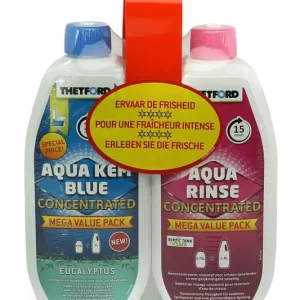 Jetzt Bestellen THETFORD Duopack Aqua Kem Blue Eucalyptus 0,78 Liter & Aqua Rinse 0,75 Liter