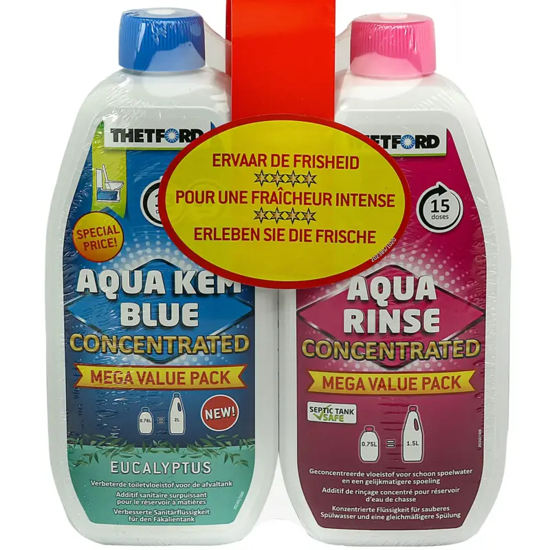 THETFORD Duopack Aqua Kem Blue Lavendel 0,78 Liter & Aqua Rinse 0,75 Liter Direktkauf