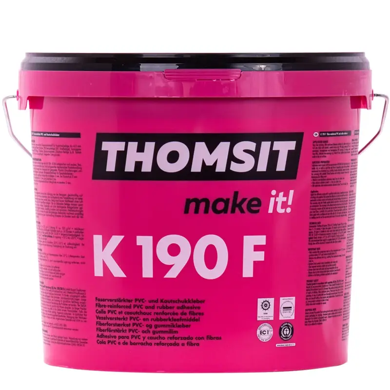 Neu Im Sortiment THOMSIT K 190 F Faserverstärkter Kautschuk- und PVC-Belagkleber 13 kg