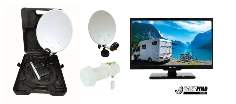 TV Camping Set im Koffer mit 22 Zoll LED-TV Solange Der Vorrat Reicht