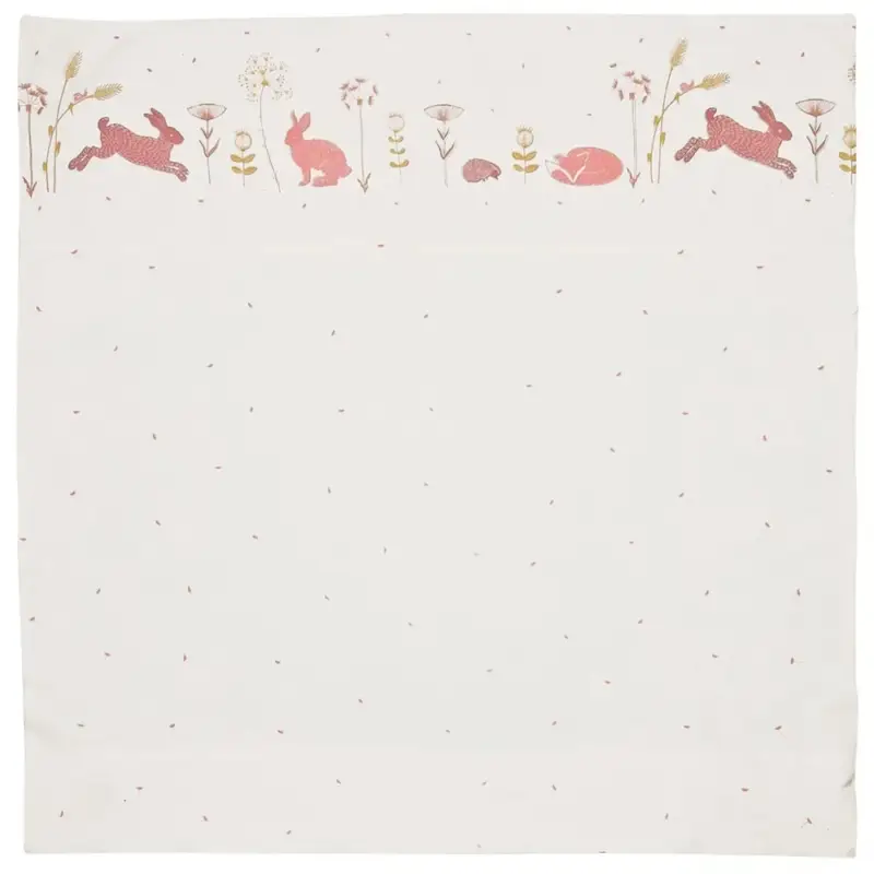 Taftan Babybettwäsche "Hello World" rosa beige 80 x 80 Markenware