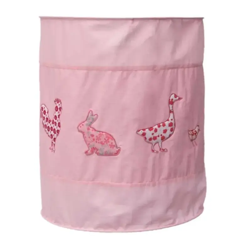 Knallerangebot Taftan Lampenschirm geknittert Huhn & Freunde rosa