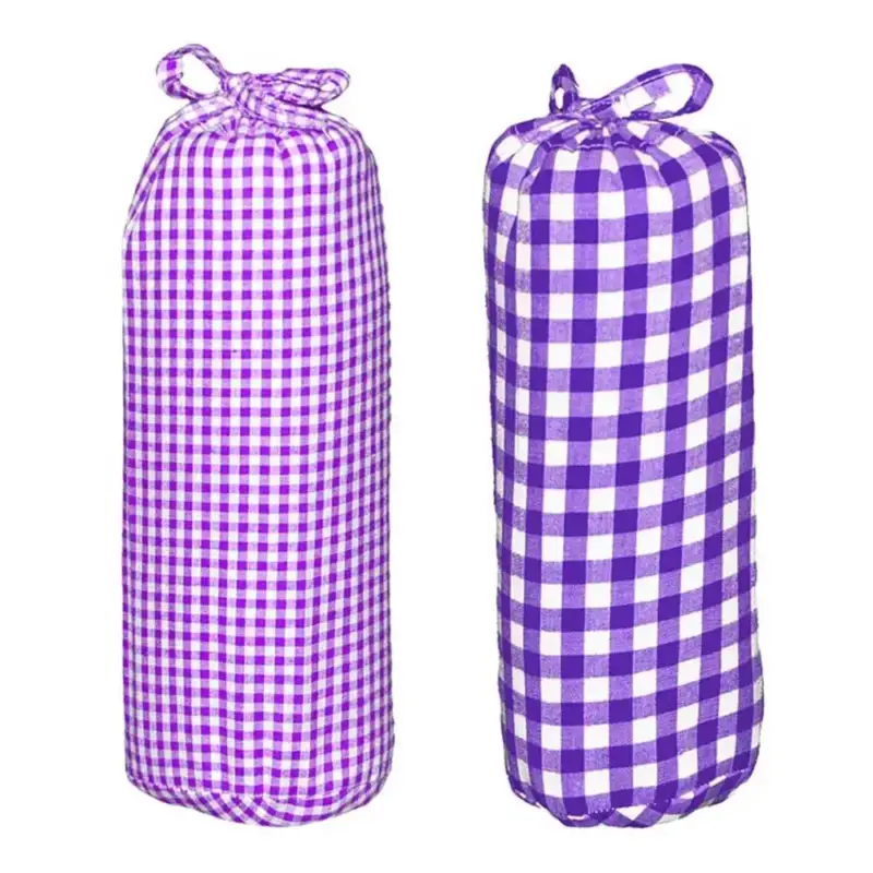 Taftan Spannbettlaken 70 x 140 vichy & karo lila, karogrösse: 7 mm Letzte Chance