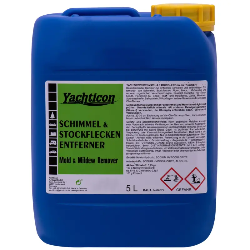 Aktuell YACHTICON Schimmelentferner & Stockflecken Reiniger 5 Liter