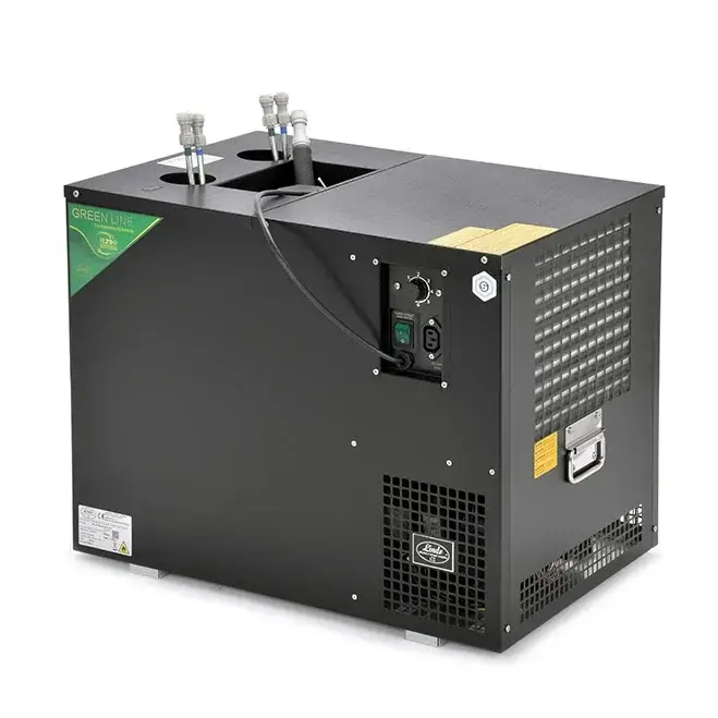 Zapfanlage, Bierzapfanlage AS-110, 2-leitig, Durchlaufkühler, Nasskühler - Untertheke, Green Line Markenprodukt
