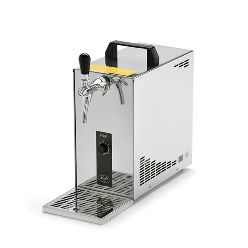 Billig Zapfanlage, Bierzapfanlage, Bierkoffer, Durchlaufkühler PYGMY 25 1-leitig Trockenkühler, 35 Liter/h, 5/8 Anschluss, Green Line