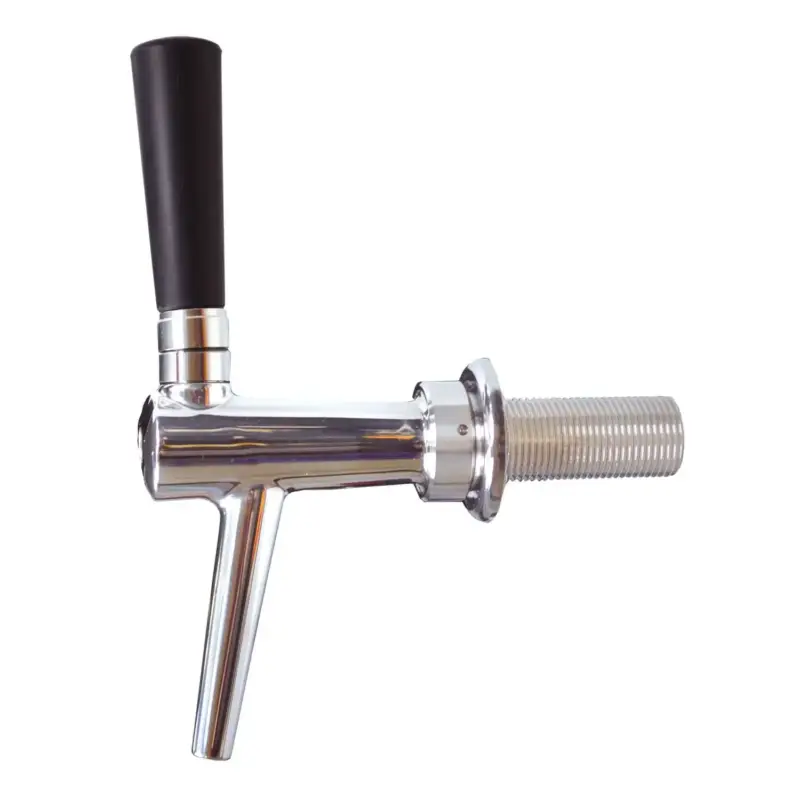 Direktkauf Zapfhahn, Bierzapfhahn, Schankhahn, Kolbenschankhahn aus Chromnickelstahl, Modell - C-TAP, NW 10mm, Poliert, Gewindelänge: 55 mm