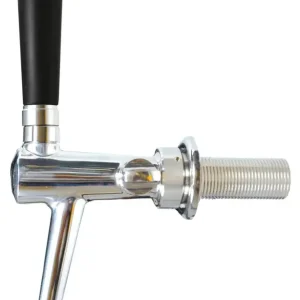 Knallerangebot Zapfhahn, Kompensatorhahn, Bierzapfhahn, Schankhahn - C-TAP, Chromnickelstahl, Perfekte Schaumqualität & Langlebigkeit, Gewindelänge: 35 mm