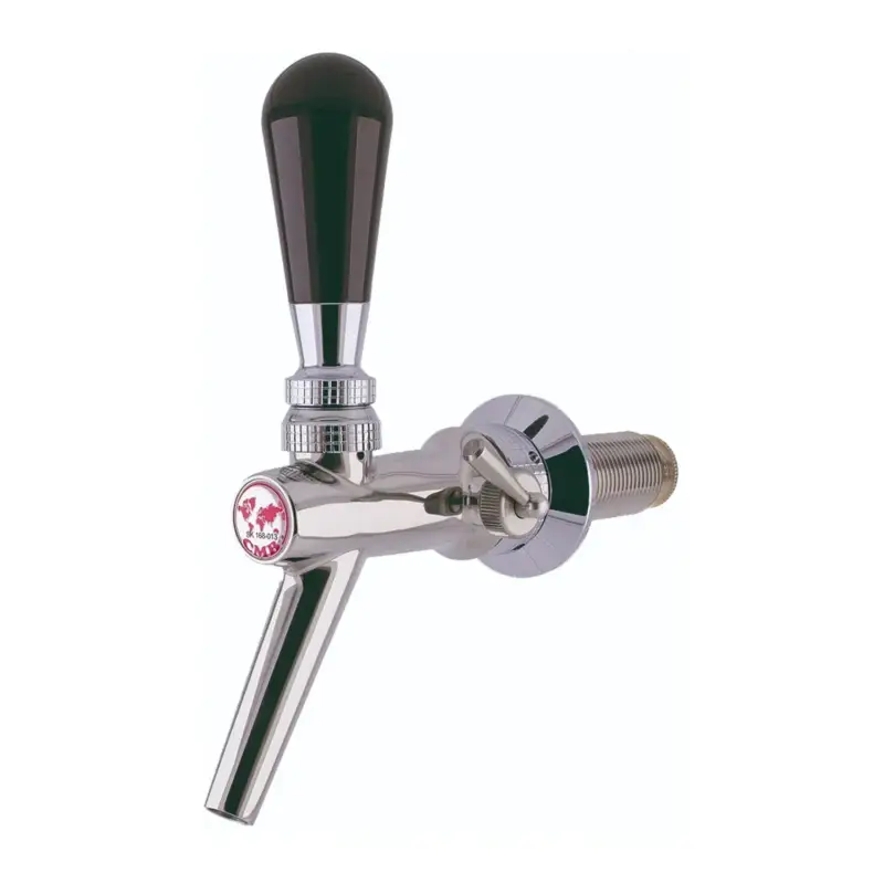 Zapfhahn, Kompensatorhahn, Bierzapfhahn, Schankhahn aus Chromnickelstahl, Modell - V10, Poliert, Gewindelänge: 35 mm Jetzt Bestellen