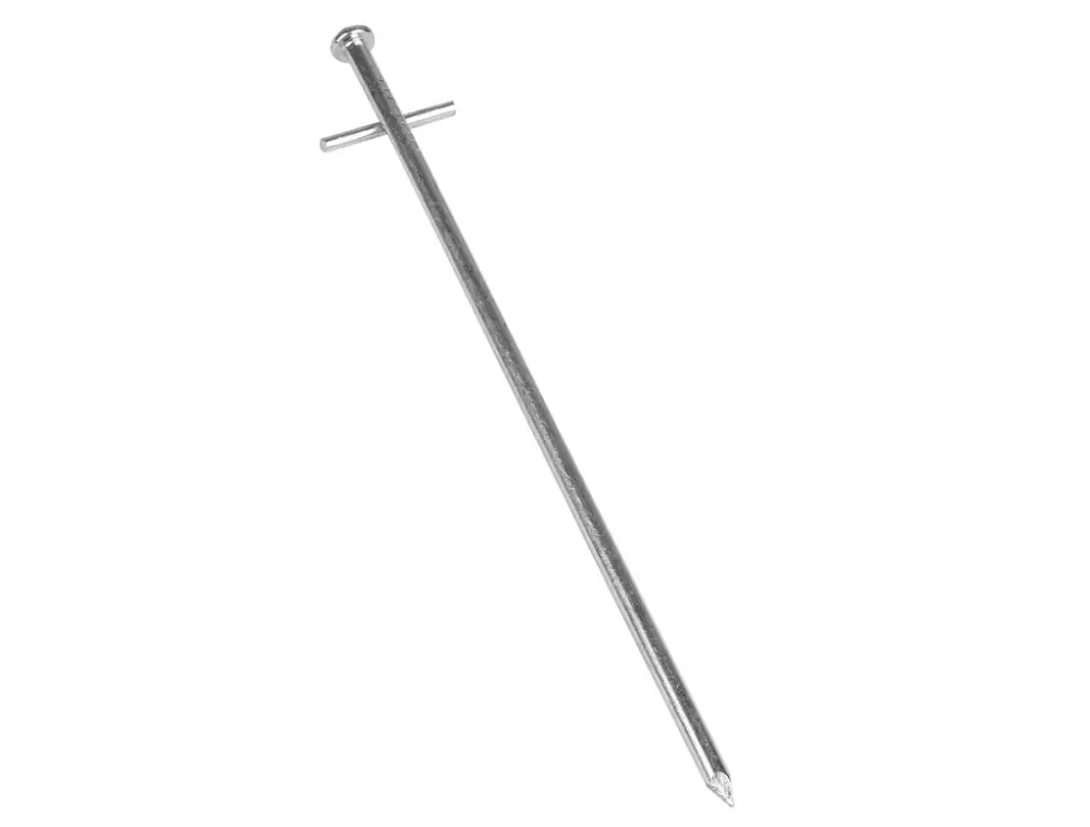 Super-Preis Zeltheringe aus verzinktem Stahl mit Nagelkopf und Quernagel 23cm, 6 mm, 10 Stück