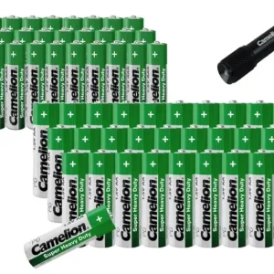 Solange Der Vorrat Reicht Zink-Kohle-Batterie Sparset 69-teilig + GRATIS Schlüsselleuchte