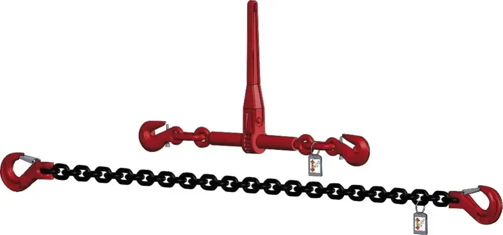 Zurrkette GK8, 2-teilig, 6 mm, zulässige Zugkraft 2200 daN Super-Preis