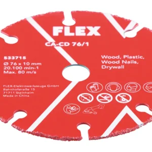 Nur Heute Flex Carbide Trennscheibe Dm. 76 mm