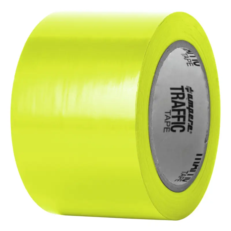 Billig A.M.P.E.R.E. Traffic Tape Standard 0,15 mm Dicke 75 mm x 33m Gelb