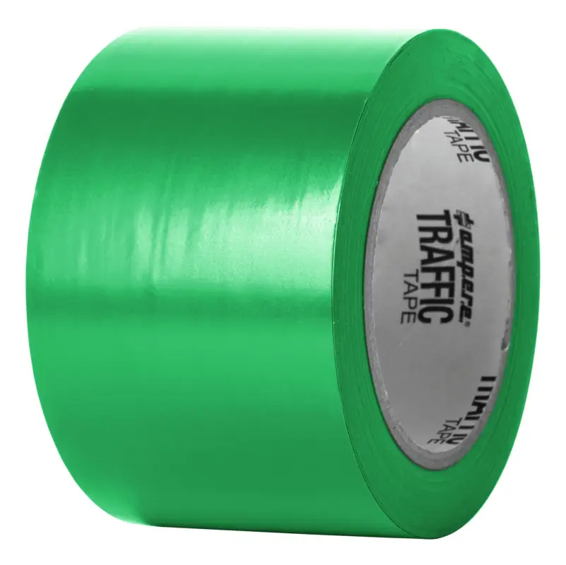 Geprüft A.M.P.E.R.E. Traffic Tape Standard 0,15 mm Dicke 75 mm x 33m Grün