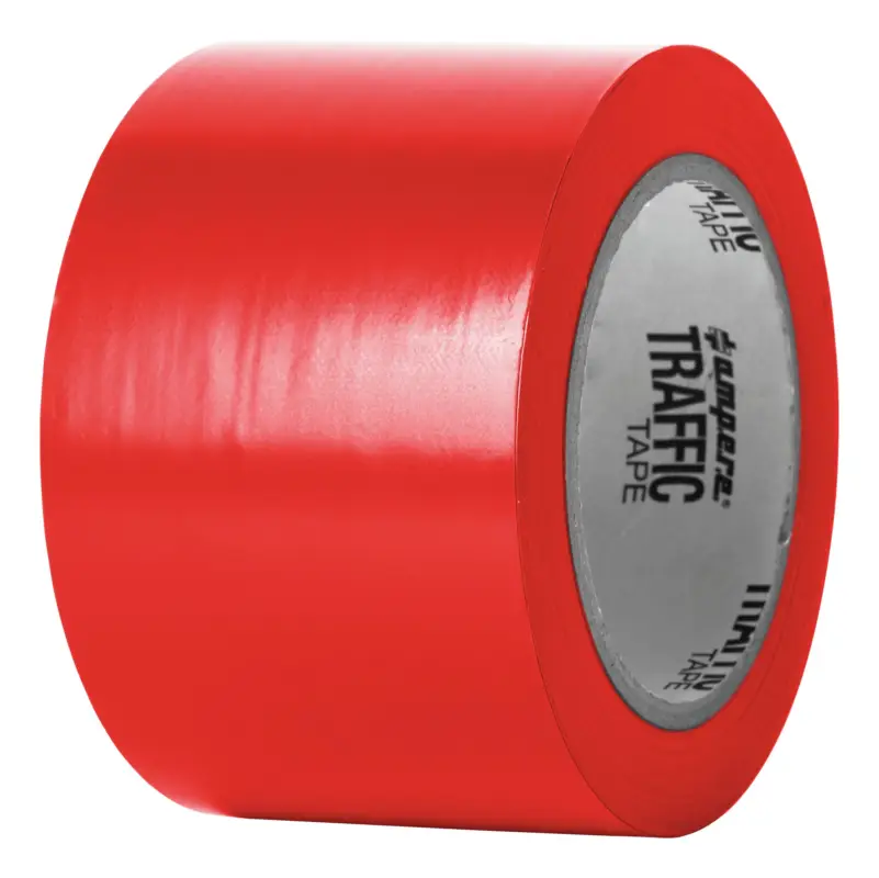 A.M.P.E.R.E. Traffic Tape Standard 0,15 mm Dicke 75 mm x 33m Rot Sonderangebot