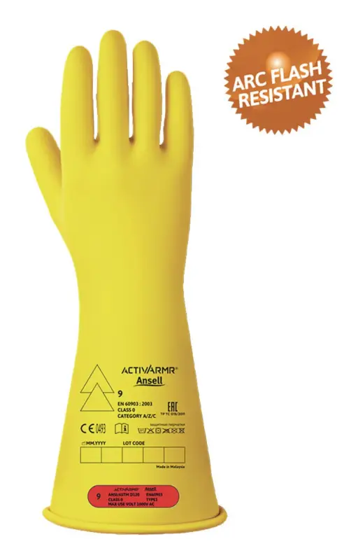 Ansell Isolierhandschuh ActivArmr Kat.III, gelb/gelb RIG014Y, Größe 7(Verpackungseinheit: 1Paar) Sonderaktion