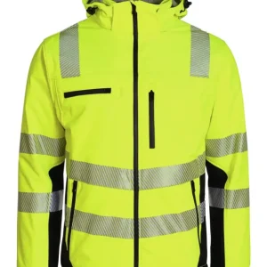 Expressversand Asatex Softshelljacke Trendline PTW-SP, Größe 2XL gelb/schwarz Größe 2XL