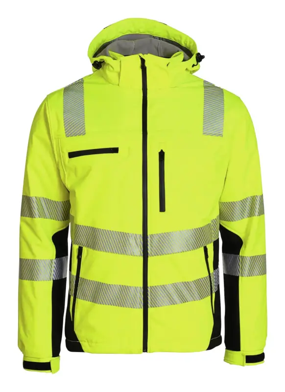 Schnäppchen Asatex Softshelljacke Trendline PTW-SP, Größe XL gelb/schwarz Größe XL