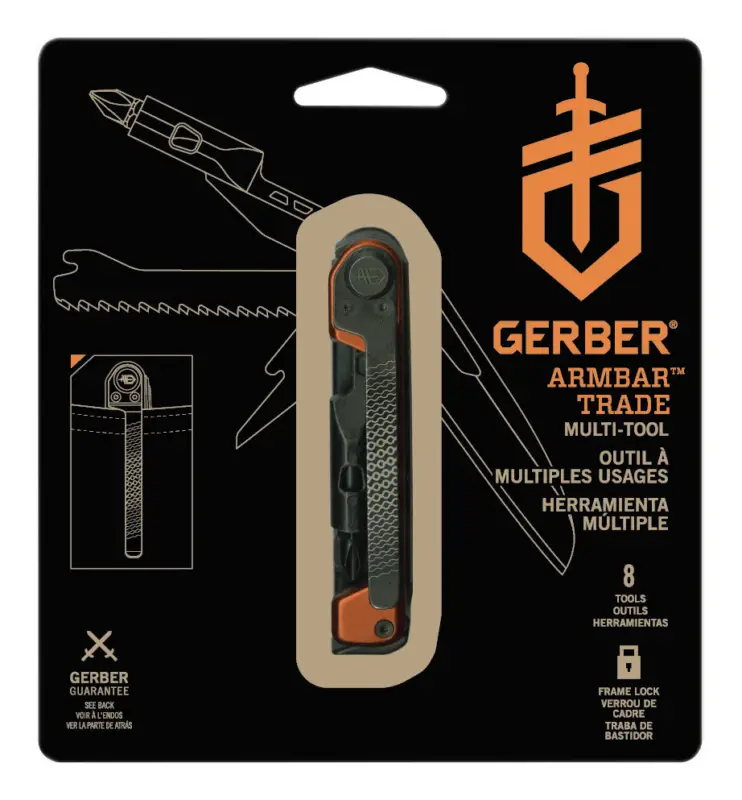 Gerber Multifunktions-Taschenmesser Armbar Trade Burnt Orange(Verpackungseinheit: 3Stück) Direkt Vom Hersteller