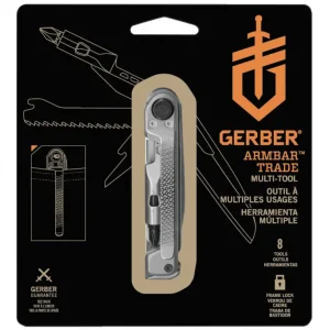 Super-Preis Gerber Multifunktions-Taschenmesser Armbar Trade Silver(Verpackungseinheit: 3Stück)