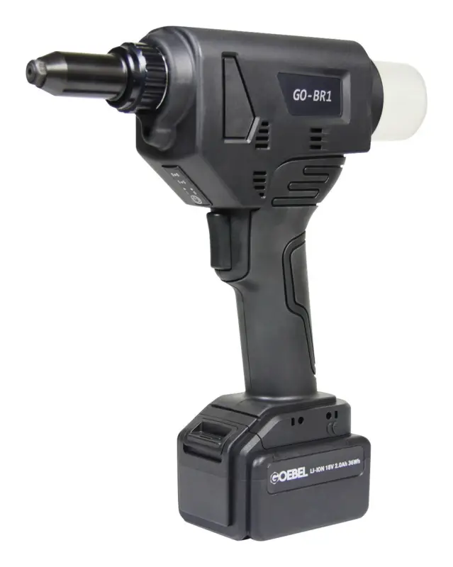 Goebel Akku-Blindnietgerät GO-BR 1 i. Koffer 2 Ah 36W 2xAkku und Laderät 3-5 mm Jetzt Bestellen