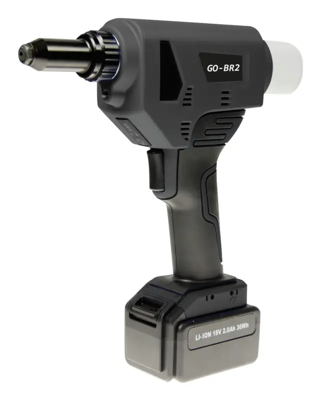 Neue Kollektion Goebel Akku-Blindnietgerät GO-BR 2 i. Koffer 2 Ah 36W 2xAkku und Laderät 4-6,4 mm