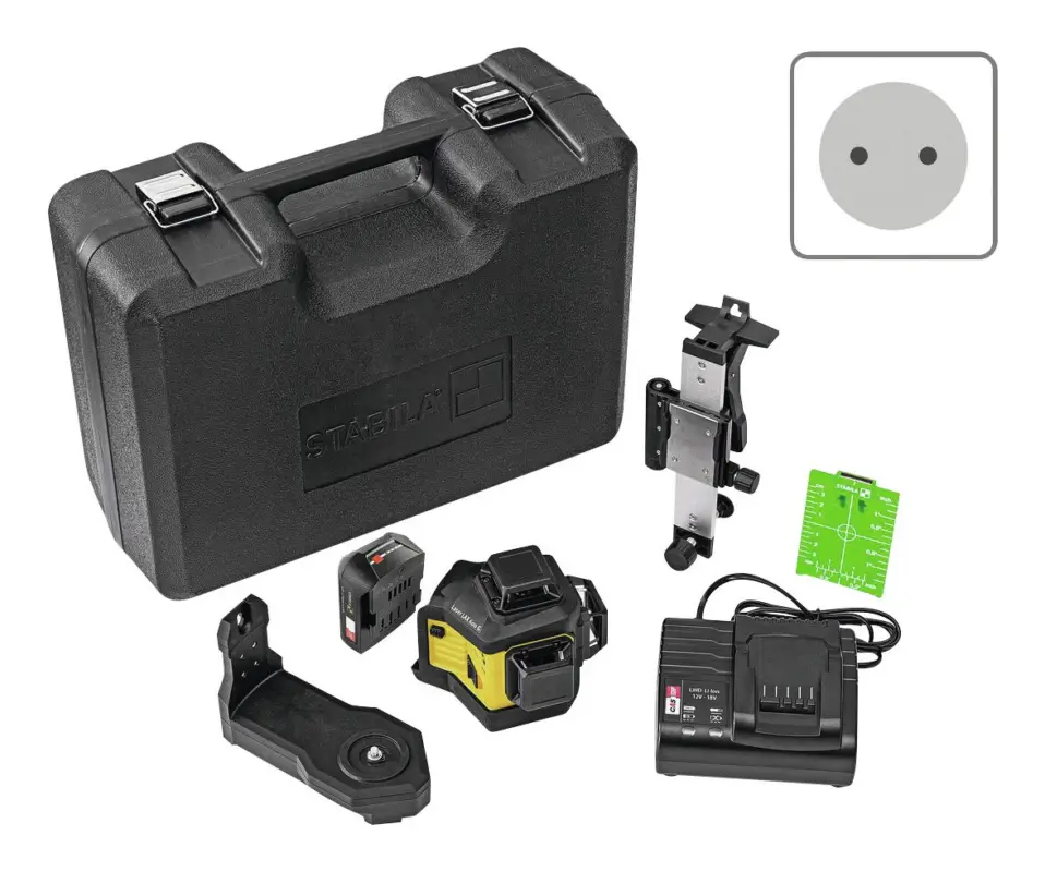 Stabila Multilinien-Laser LAX 600G 7-teilig mit Akku und Ladegerät Nur Für Kurze Zeit