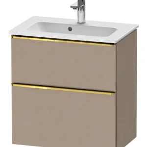 Duravit D-Neo Waschtischunterschrank mit 2 Auszügen Griff Gold Poliert 610 x 625 x 372 mm - Leinen Matt Top-Angebot