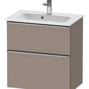 Duravit D-Neo Waschtischunterschrank mit 2 Auszügen Griff Edelstahl Gebürstet 610 x 625 x 372 mm - Basalt Matt Top-Preis
