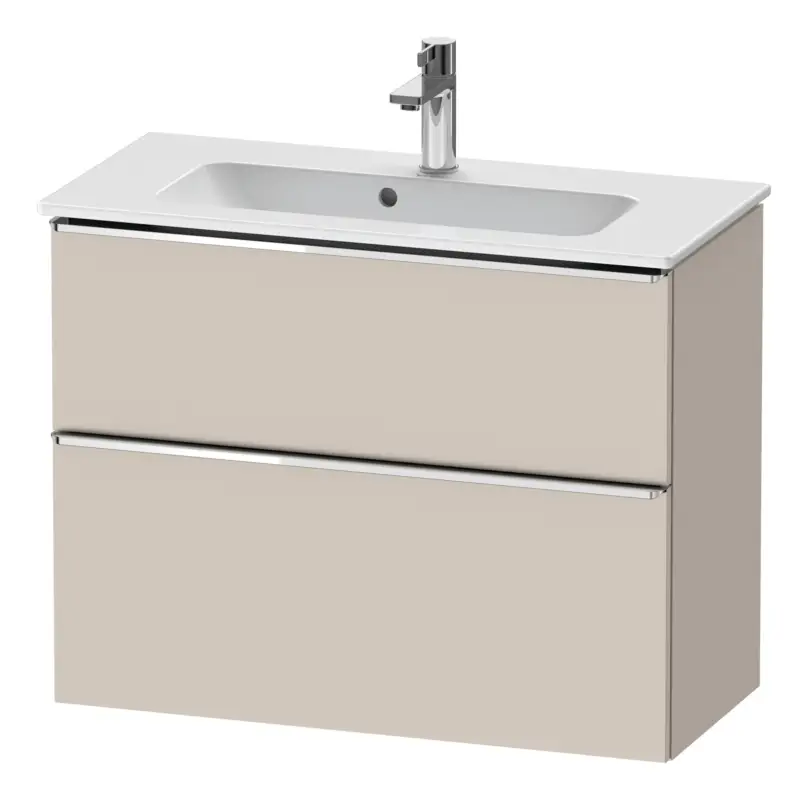 Knallerangebot Duravit D-Neo Waschtischunterschrank mit 2 Auszügen Griff Chrom Hochglanz 810 x 625 x 372 mm - Taupe Matt