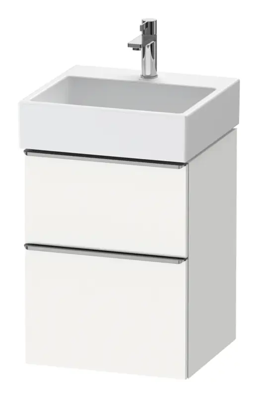 Top-Angebot Duravit D-Neo Waschtischunterschrank mit 2 Auszügen Griff Edelstahl Gebürstet 484 x 625 x 442 mm - Weiß Matt