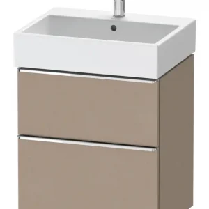 Aktuell Duravit D-Neo Waschtischunterschrank mit 2 Auszügen Griff Chrom Hochglanz 584 x 625 x 442 mm - Leinen Matt