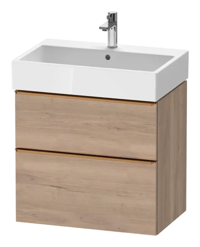 Wochenendangebot Duravit D-Neo Waschtischunterschrank mit 2 Auszügen Griff Bronze Gebürstet 684 x 625 x 442 mm - Eiche Marmoriert Matt