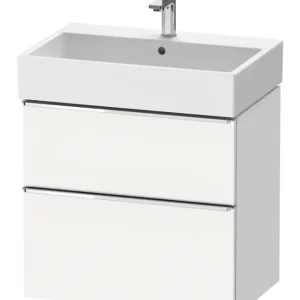 Ausverkauf Duravit D-Neo Waschtischunterschrank mit 2 Auszügen Griff Chrom Hochglanz 684 x 625 x 442 mm - Weiß Matt
