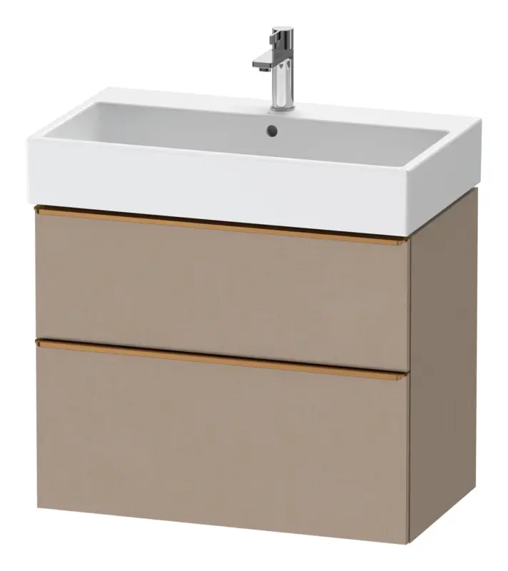Duravit D-Neo Waschtischunterschrank mit 2 Auszügen Griff Bronze Gebürstet 784 x 625 x 442 mm - Leinen Matt Sofort Bestellen