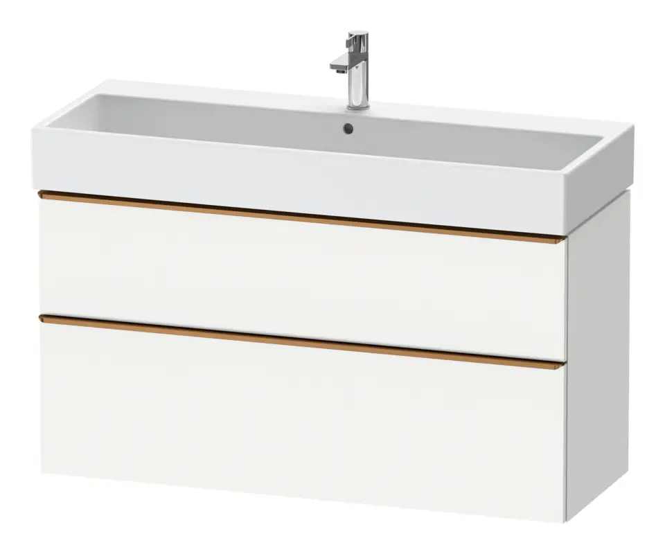 Duravit D-Neo Waschtischunterschrank mit 2 Auszügen Griff Bronze Gebürstet 1184 x 625 x 442 mm - Weiß Matt Jetzt Bestellen