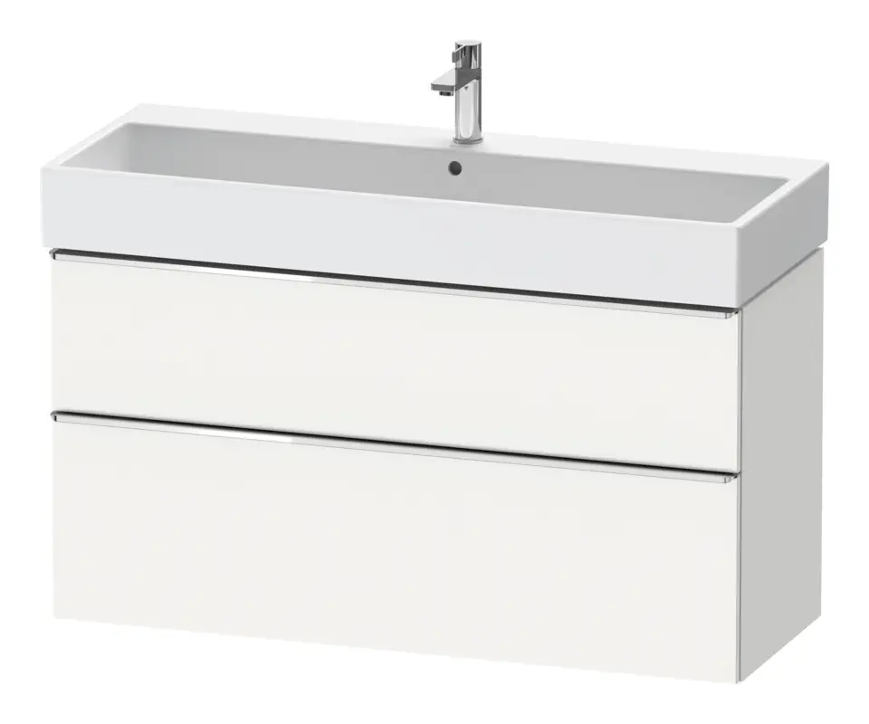Preiswert Duravit D-Neo Waschtischunterschrank mit 2 Auszügen Griff Chrom Hochglanz 1184 x 625 x 442 mm - Weiß Matt