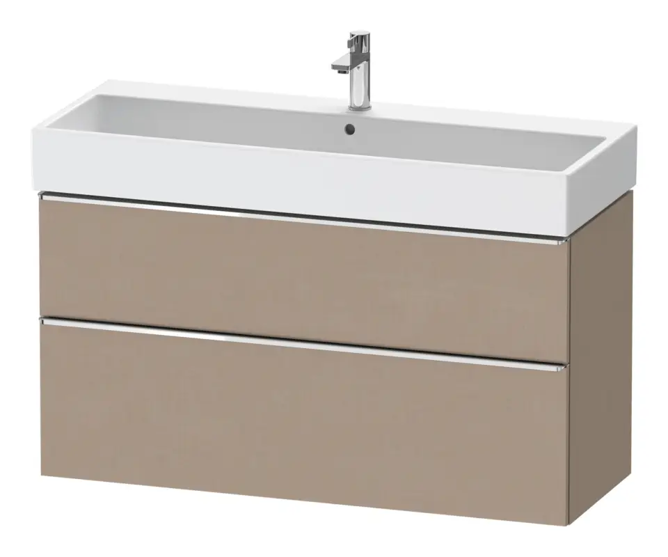 Duravit D-Neo Waschtischunterschrank mit 2 Auszügen Griff Chrom Hochglanz 1184 x 625 x 442 mm - Leinen Matt Solange Der Vorrat Reicht