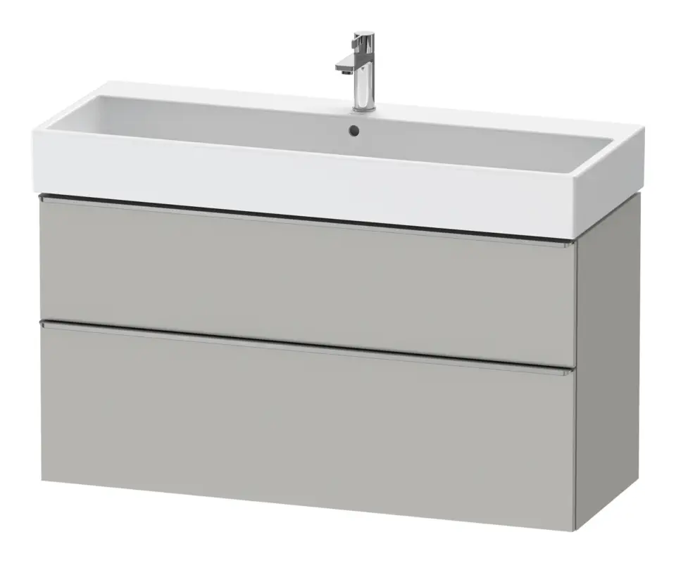 Duravit D-Neo Waschtischunterschrank mit 2 Auszügen Griff Gold Poliert 1184 x 625 x 442 mm - Betongrau Matt Meistverkauft