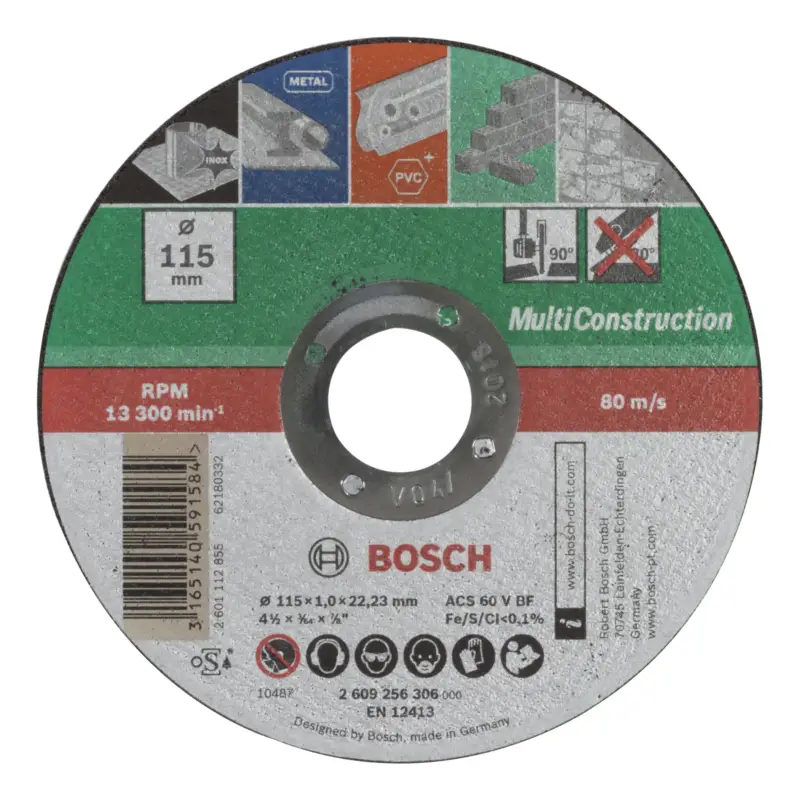 Highlight Bosch Zubehör Trennscheibe gerade, Multi Construction, 115 mm