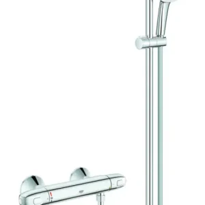 Grohe Grohtherm 1000 Thermostat-Brausebatterie 1/2" mit Brausegarnitur 920 mm - Chrom Preis Gesenkt