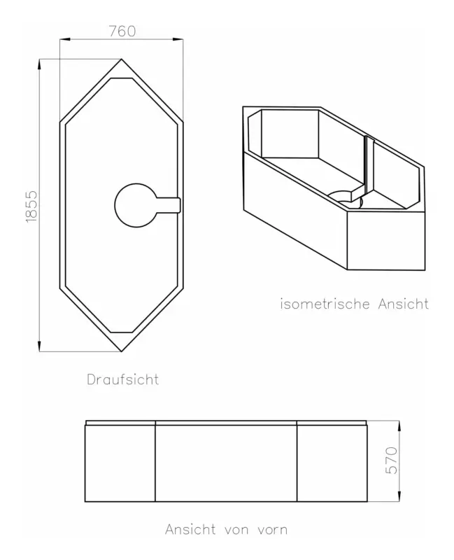 Top-Seller Ottofond Ravenna Styropor Wannenträger zu Badewanne Ravenna 1900 x 800 mm