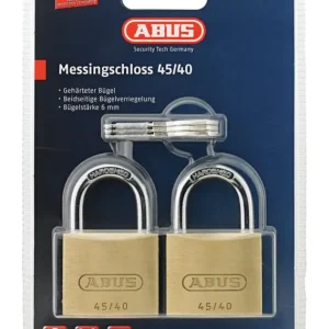 ABUS Vorhangschloss-Set Twins SB Messing Zylinder Geprüft