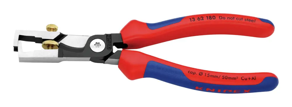 Saisonangebot Knipex Abisolier-/Kabelschere 180 mm poliert mit Kunststoffgriff